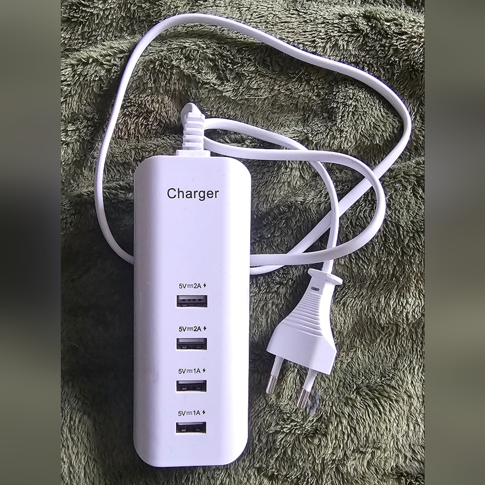 European standard TYPE C White Multi-Port USB Charger